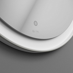 Owl 1975 Зеркало для ванной Viken White D650 – фотография-5